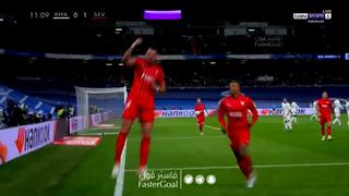 Silencio en el Bernabéu: Rafa Mir anota el 1-0 de los andaluces en Real Madrid vs. Sevilla [VIDEO]