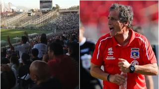 ¿Pega la vuelta a Perú? La afición de Colo Colo pidió la salida de Mario Salas [VIDEO]