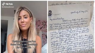 La mujer de EEUU que recibió las cartas de amor de un soldado que la amaba 60 años después