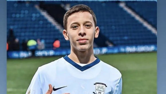 Felipinho, de padres argentinos, juega en las filiales del Preston North End, club de la Segunda de Inglaterra. (Instagram)