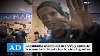 Ronaldinho sobre Lionel Messi: "Lo van a extrañar, es el mejor del mundo"