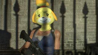 Resident Evil 3 Remake: modder introduce a Canela, personaje de ‘Animal Crossing: New Horizons’, al videojuego