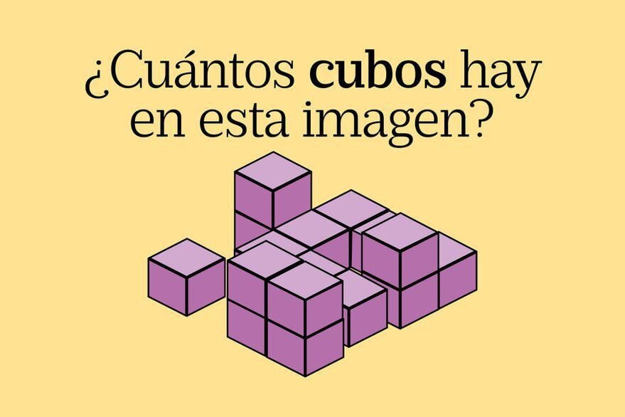 Revisa ahora la gráfica y responde cuántos cubos hay en el reto viral. (San Juan)