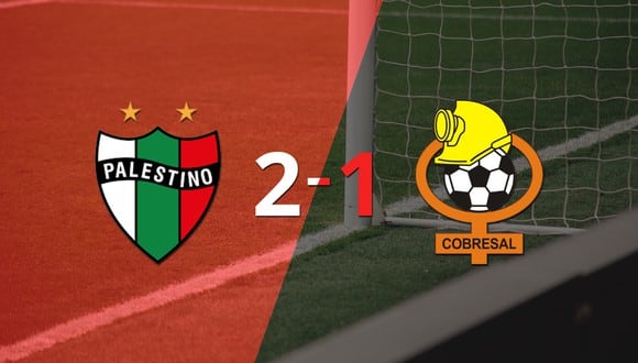 Palestino logró una victoria de local por 2 a 1 frente a Cobresal