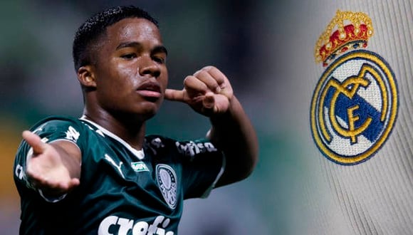Endrick tiene 17 años, juega de delantero en Palmeiras y en 2024 llegará al Real Madrid. (Foto: Getty Images/Agencias)