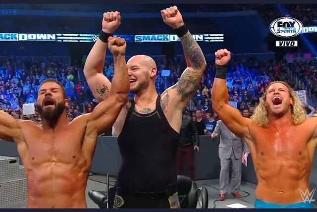 El ‘Rey’ Corbin, Dolph Ziggler y Robert Roode le dieron una paliza a Roman Reigns y a The Usos. (Foto: WWE)