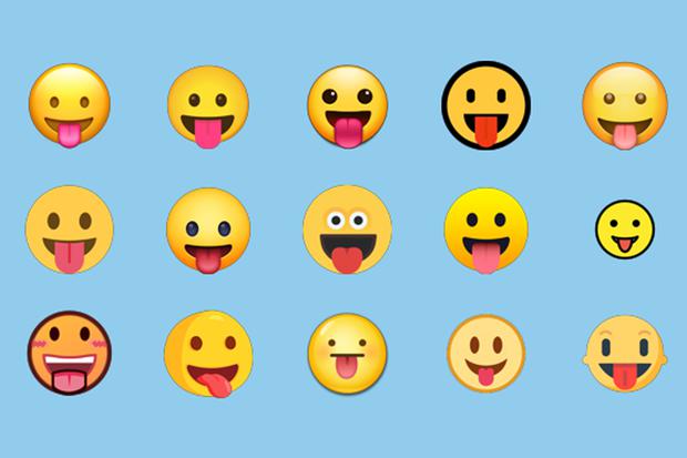 This is what the emoji of the face with the tongue sticks out looks like on WhatsApp and other platforms.  (Photo: Emojipedia)