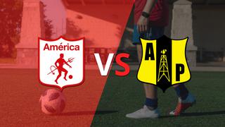 Termina el primer tiempo con una victoria para América de Cali vs Alianza Petrolera por 1-0