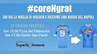 Gonzalo Higuaín: hinchas del Napoli pueden hacer trueques por su camiseta