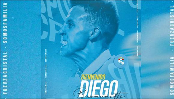 Diego Buonanotte es nuevo fichaje de Sporting Cristal. (Foto: prensa SC)