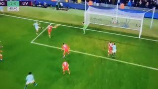 ¡No perdonó! Sergio Agüero anotó golazo para el 1-0 del Manchester City contra Liverpool [VIDEO]