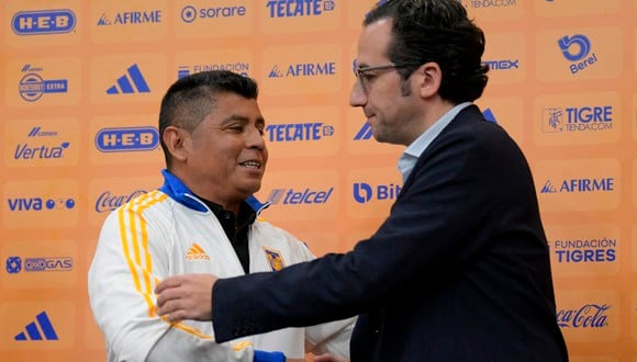 Marco Antonio Ruiz cuando fue presentado como nuevo DT de Tigres (Foto: Imago7).