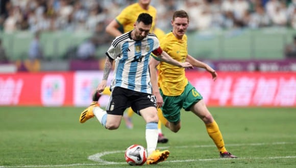 Argentina venció a Australia por amistoso internacional. (Foto: Getty Images)