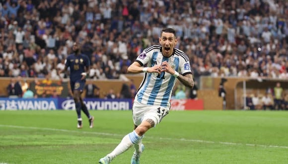 Ángel Di María anotó el 2-0 de Argentina vs. Francia. (Foto: Getty Images)