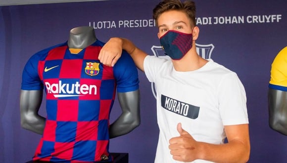 Fabián Luzzi, la perla del Rayo Vallecano de 16 años, ficha tres temporadas por el Barcelona. (FC Barcelona)