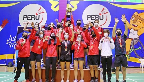 'Team Perú' se coronó campeón sudamericano de Bádminton. (Foto: Legado Lima 2019)