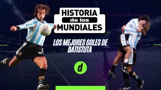 Disfruta los goles de Gabriel Batistuta con Argentina