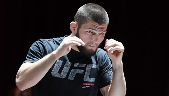 Khabib abierto a la posibilidad de volver si UFC le paga 100 millones de dólares. (Foto: AFP)