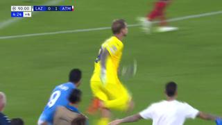 ¡En el último segundo! Golazo del portero de Lazio y rescata empate con el Atlético Madrid