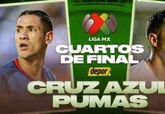 Canal 5 EN VIVO, Cruz Azul vs. Pumas HOY ONLINE por TUDN: ver vuelta Liguilla MX gratis