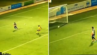 Video viral: Portero comete terrible ‘blooper’ al dejar pasar el balón entre las piernas