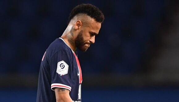 Neymar fue expulsado en su regreso a la competencia con PSG. (Foto: AFP)