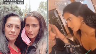 Bárbara de Regil es criticada por golpear en la cabeza a su mamá en un video 