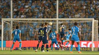 Siempre la pelota parada: López puso el primero de Boca Juniors ante Belgrano por la Superliga [VIDEO]