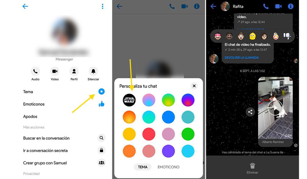 Así es como puedes obtener el cambio de tu fondo de pantalla de Facebook Messenger. (Foto: Facebook)