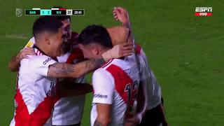 Tras pase en cortada de ‘Juanfer’: gol de Matías Suárez para el 2-1 de River Plate vs. Banfield [VIDEO]