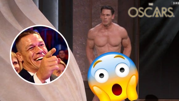 John Cena y su desnudo en los premios Oscar (Foto: composición)