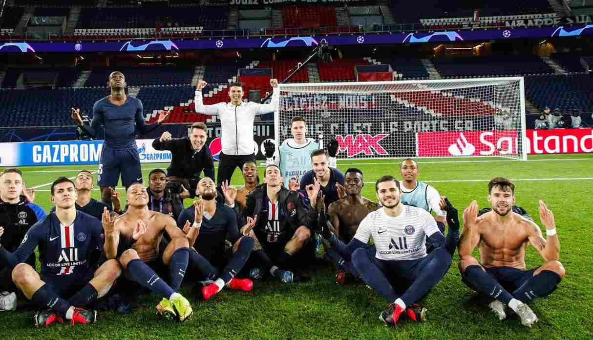 La historia detrás de la polémica celebración de PSG en la Champions League tras eliminar al Borussia Dortmund. (Foto: AFP)