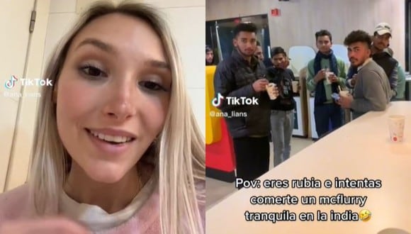 Ana Lians asegura que pasó 30 días en la India y nunca se sintió acosada por nadie. (Foto: @ana_lians/TikTok)