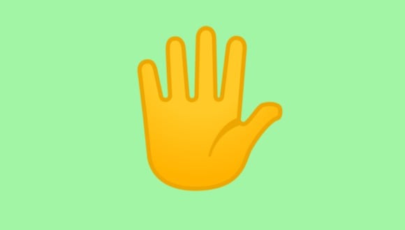 ¿Conocías el significado exacto del emoji de la mano con los dedos extendidos en WhatsApp? (Foto: Emojipedia)