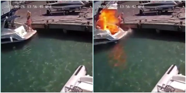 Así fue el accidente en un puerto italiano.  (Foto: YouTube de FREETIPS)