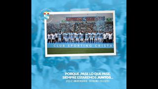 Sentimiento celeste: Sporting Cristal saludó a su ‘barra principal’ por su aniversario [FOTOS]