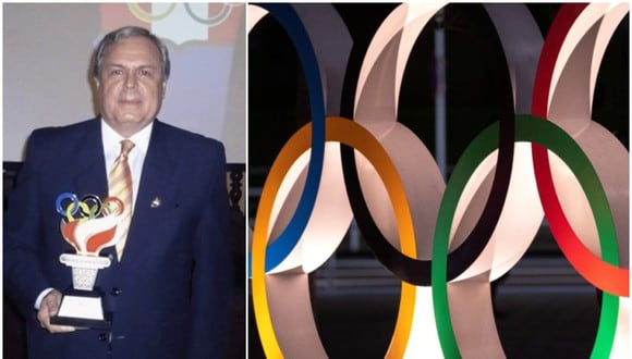 Pedro del Rosario es el presidente del COP. A su costado, los cinco anillos olímpicos. (Foto: El Poli/ Reuters)