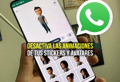 WhatsApp: cómo desactivar las animaciones de tus stickers y avatares