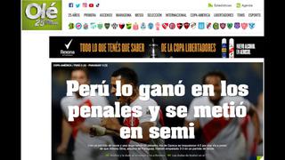 Perú en semifinales: así fue la reacción de la prensa internacional tras el triunfo sobre Paraguay