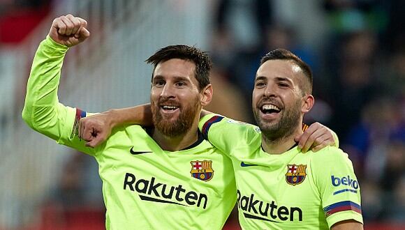 Lionel Messi y Jordi Alba jugaron juntos en el Barcelona hasta mediados de 2021. (Foto: Getty Images)