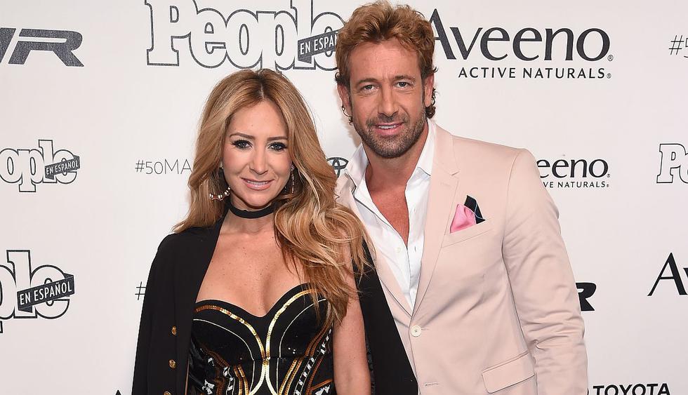 Geraldine Bazán y Gabriel Soto celebraron juntos la primera comunión de su hija Elissa. (Foto: AFP)