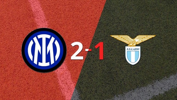 Inter logra 3 puntos al vencer de local a Lazio 2-1