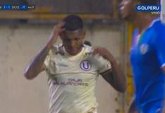 ¡Mala suerte! Alberto Quintero estuvo cerca del gol para Universitario, pero el palo se lo negó [VIDEO]