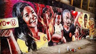 Universitario: el polémico mural de Rocío Miranda que adorna el Monumental