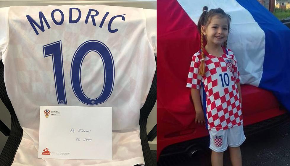 Facebook viral: Luka Modric respondió de puño y letra la carta de niña con cáncer. (Twitter / Facebook)