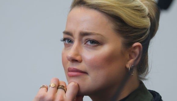 Amber Heard durante el juicio contra Johnny Depp (Foto: AFP)