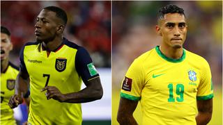 Alineaciones del Ecuador vs. Brasil: los onces del partido por Eliminatorias a Qatar 2022