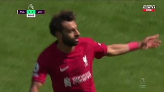 Tras asistencia de Darwin: el gol de Salah para el empate definitivo entre Liverpool vs. Fulham [VIDEO]
