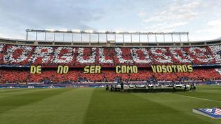 Respuesta colchonera: este mensaje tuvo el tifo del Atlético ante Real Madrid en Calderón