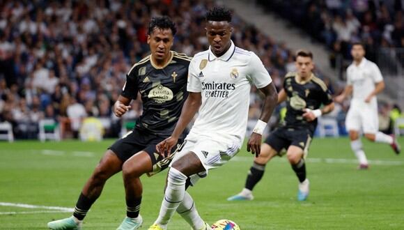 Renato Tapia destacó en el Celta de Vigo a pesar de la derrota ante el Real Madrid. (Foto: EFE)